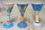 Herman Fogelin Cocktail/Wine Goblets by Grazia Deruta of Italy for the J. Peterman Company - Set of 6 For Sale - Image 9 of 10