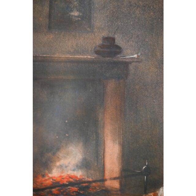 Early 20th Century Antique Watercolor Painting of Two Setters by British Artist Alfred Hugh Fisher For Sale - Image 5 of 10