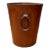 1950s Leather Wastebasket Attributed to Carl Auböck For Sale
