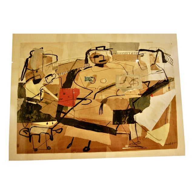 Claudette Griffith, Composition, 1987, Collage on Paper For Sale