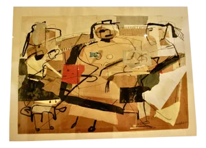 Claudette Griffith, Composition, 1987, Collage on Paper