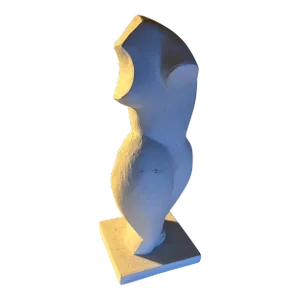 Abstract Female Figure Plaster Sculpture by Tony Trezza