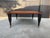 English Vintage Rush Top Coffee Table With Brass Casters For Sale - Image 3 of 5