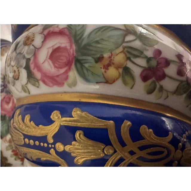 Meissen Porcelain Pair of Late 19th Century Meissen Porcelain Lamps For Sale - Image 4 of 4