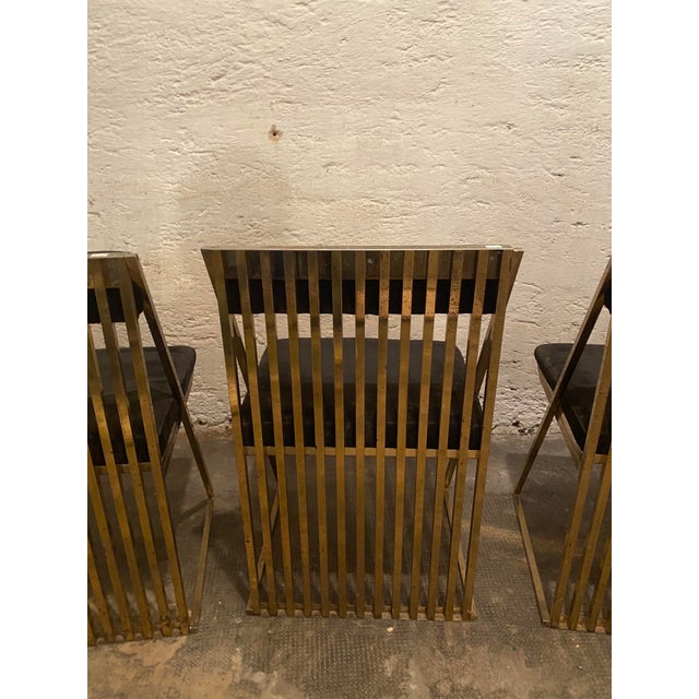 Brown Vintage Italian Chairs, 1970, Set of 6 For Sale - Image 8 of 16