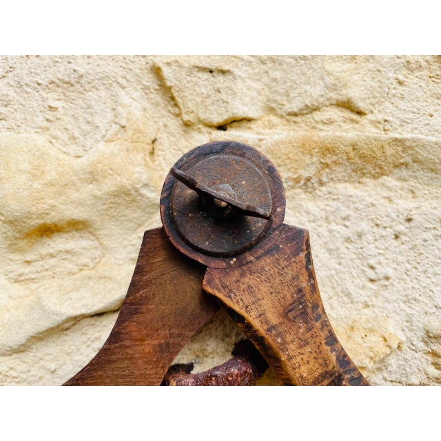 Antique Walnut Carpenter Compass by E. Ducretet, 1870s For Sale - Image 4 of 18