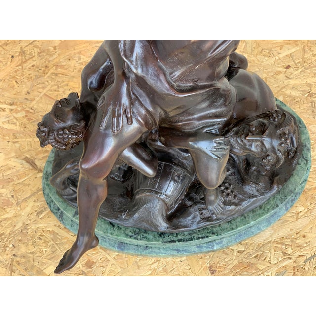 20th century cast bronze statue of a cherub angel signed by Ferdinando de Luca, Italy Beautiful statue with a cherub and...