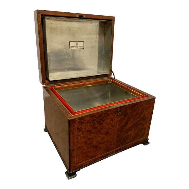 Alfred Dunhill of London Early 20th C. Large Cigar Humidor Box For Sale