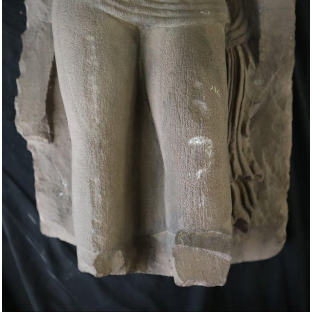 Antique Sandstone Bodhisattva Statue For Sale - Image 9 of 9