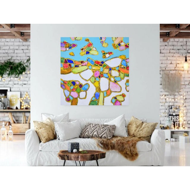 Early 21st Century Gold All Around. Modern Original Hand Painting. For Sale - Image 11 of 11