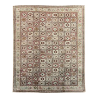 Mid-20th Century Turkish Oushak Tribal Turkoman Inspired Room Size Carpet For Sale