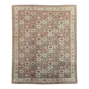 Mid-20th Century Turkish Oushak Tribal Turkoman Inspired Room Size Carpet