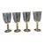 Vintage Air Twisted Stemed Wine Glasses by Nadal - Set of 4 For Sale