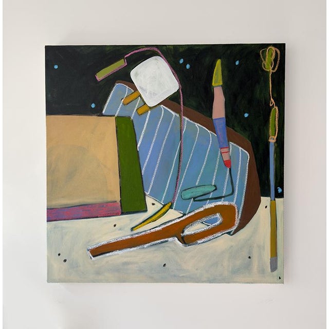 Contemporary Playful Objects #4, Original Abstract Painting by Rebekah Andrade For Sale - Image 3 of 8