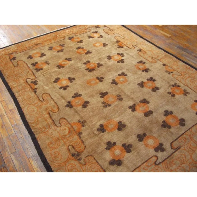 19th Century N. Chinese Mongolian Carpet For Sale - Image 4 of 7