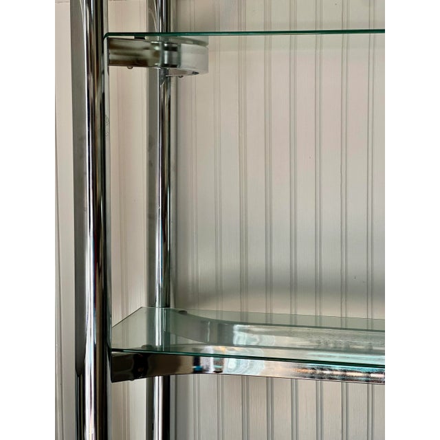 1970s Chrome and Glass Etagere Attributed to Milo Baughman For Sale - Image 12 of 12