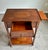 Wood Late 20th Century Traditional Inlaid Mahogany Occasional Table With Drawer & Brass Casters For Sale - Image 7 of 7
