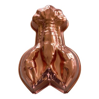 Vintage Lobster Copper Hanging Mold For Sale