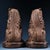 Pair of Large Vintage Gilt Bronze Guardian Lions – Repoussé & Chased Detailing For Sale - Image 4 of 10