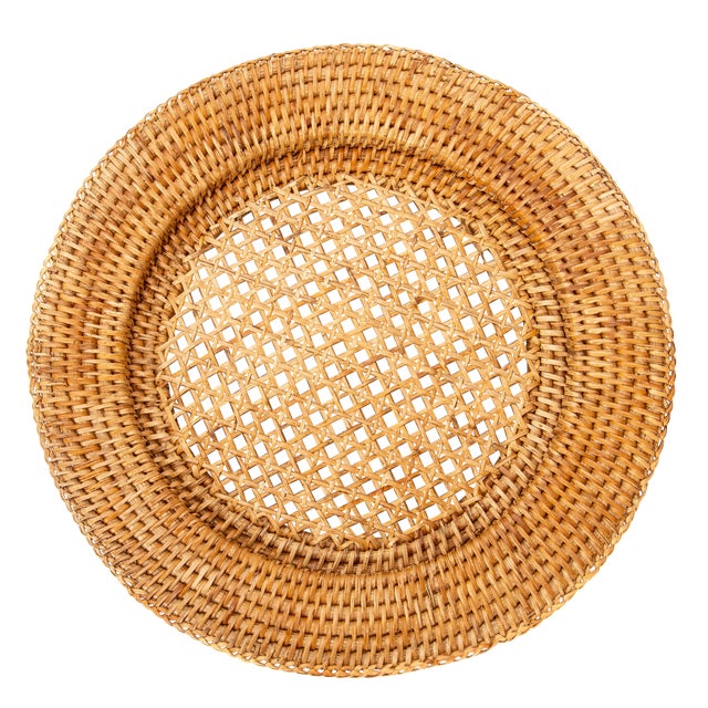 Artifacts Rattan 13" Open Weave Charger For Sale