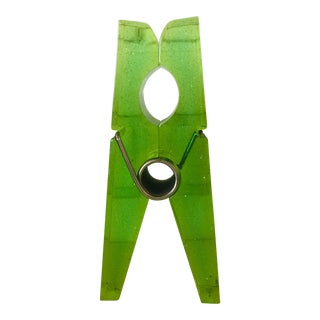 Lime Green Giant Lucite Clothespin For Sale