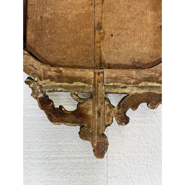 Glass 18th Century Period Rococo Venetian Carved and Silvered Mirror For Sale - Image 7 of 14