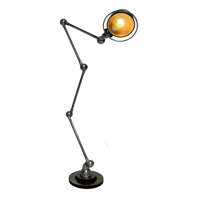 Industrial Loft Floor Lamp by Jean-Louis Domecq for Jieldé, France, 1950s For Sale