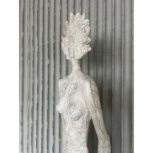 Plastic Fiberglass Sculpture of a Nude Woman in the style of Giacometti, France, 1970s For Sale - Image 7 of 12