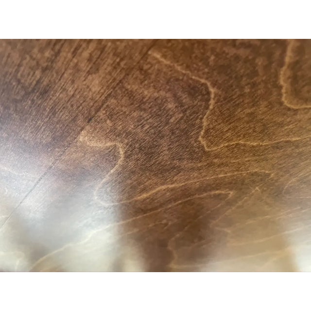 European Antique Wood Dining Table With Inlaid Star For Sale - Image 10 of 12