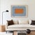 Contemporary Terracotta and Gray-Blue Abstract Minimalist Art Print, Emily Keating Snyder, 24 X 30 Print in Wood Frame For Sale - Image 3 of 4