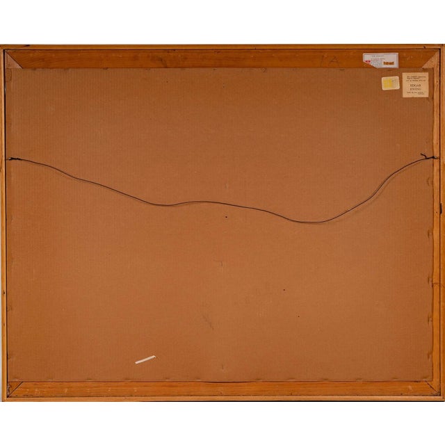 Textile 1950s 'The Tempest', Large Abstract Oil on Canvas by Edgar Ewing For Sale - Image 7 of 8