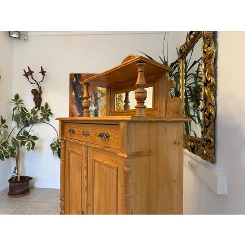 Wood Antique Vertico Cabinet in Softwood For Sale - Image 7 of 14