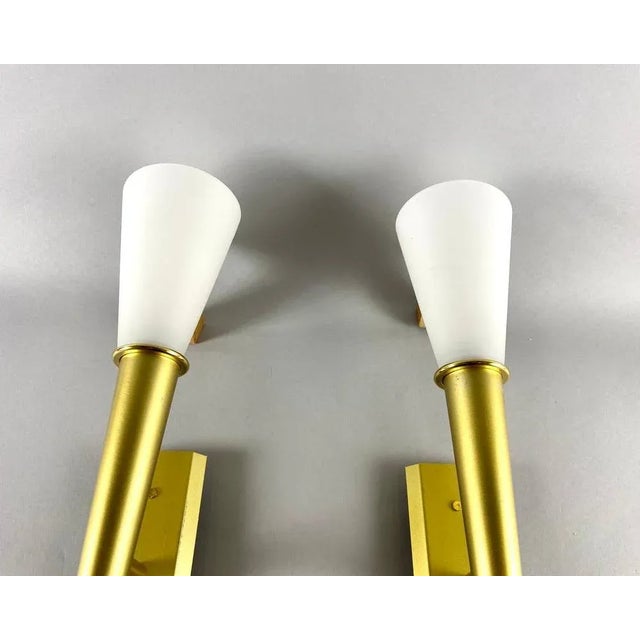 Vintage Torch Wall Sconces by Wofi Leuchten, Germany, Set of 2 For Sale - Image 4 of 11