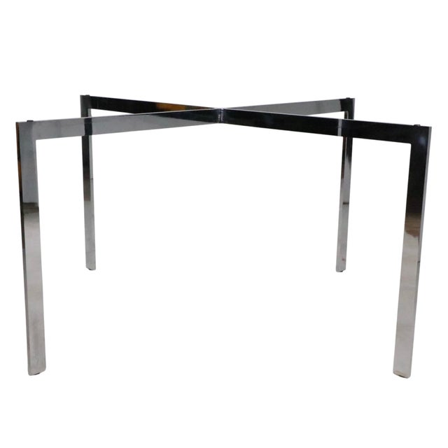 Iconic Barcelona CoffeeTable Designed by Mies Van Der Rohe Made in Italy C 1970's For Sale In New York - Image 6 of 13