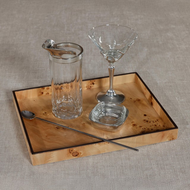 The Valberg Burl Veneer All-Purpose Tray delivers versatility with a refined finish. Crafted from MDF with a natural burl...
