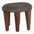 Rustic Carved Cabin Round Small Table For Sale