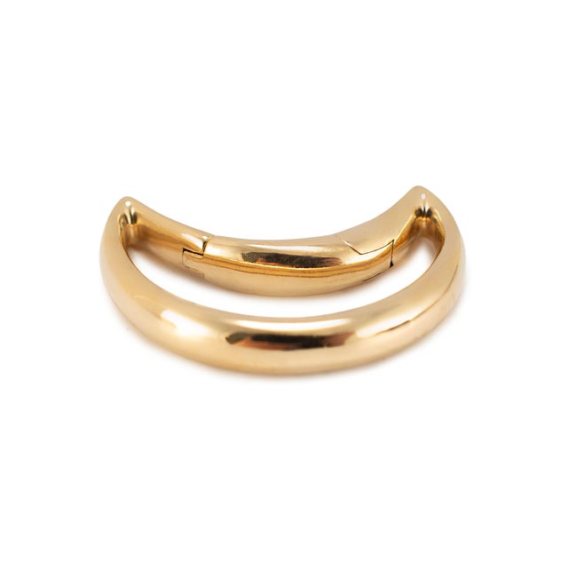Marla Aaron Moonlock 18k Yellow Gold Crescent Moon Lever Clasp Charm Pendant For Sale In Houston - Image 6 of 8