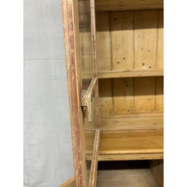 English Antique Scottish Pine Dresser Bookcase Hutch For Sale - Image 3 of 9