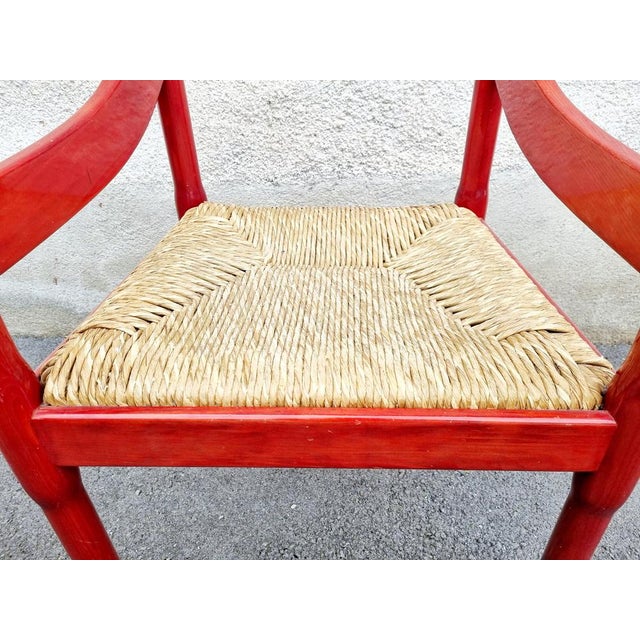 Cassina Mid-Century Carimate Armchair by Vico Magistretti for Cassina, Italy, 1960s For Sale - Image 4 of 8