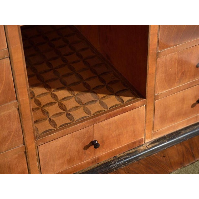 Antique Biedermeier Secretary Desk in Walnut Wood, Austria, 1840 For Sale - Image 9 of 15