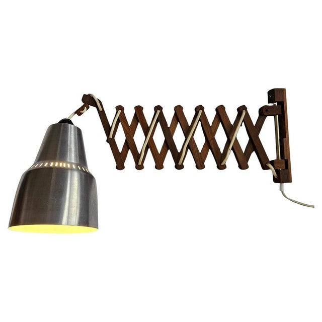 Mid-Century Wall Scissor Lamp, Sweden, 1960s For Sale - Image 12 of 12