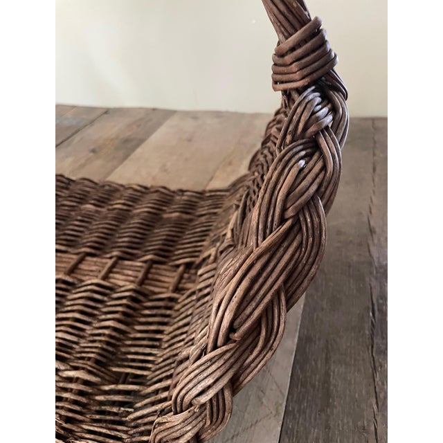 Vintage Log Basket, 1920s For Sale - Image 3 of 8