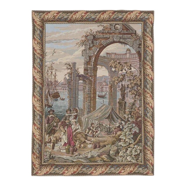 Venice Merchants Loom Woven Tapestry - 115 X 80 Cm (3'9" X 2'8") - Requires Rod Size 2 For Sale