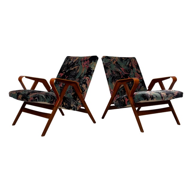 Czech Armchairs attributed to František Jirák for Tatra Nabytok, 1960s, Set of 2 For Sale