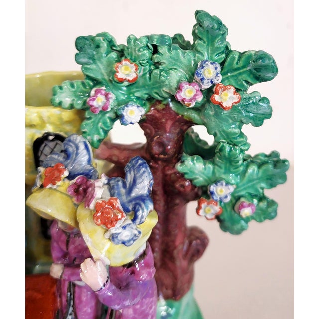 Antique Staffordshire Pearlware Pottery Grouping Tulipere Vase For Sale - Image 15 of 18