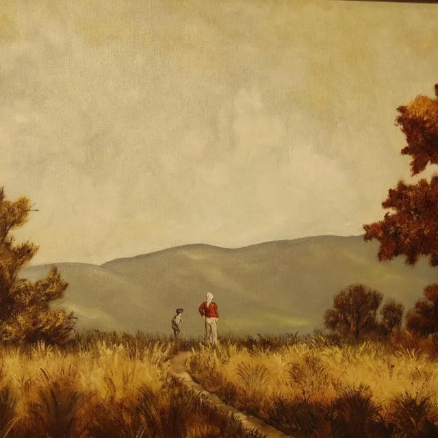 1980s Italian Artist, Landscape, 1984, Oil on Canvas, Framed For Sale - Image 5 of 13