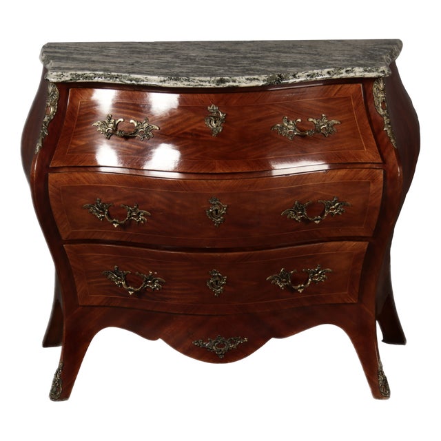 Baroque Chest of Drawers in Mahogany, 1920s For Sale