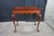 Vintage Queen Anne Style Mahogany Serpentine Gallery Tea Candle Tray Table 30" For Sale - Image 14 of 14