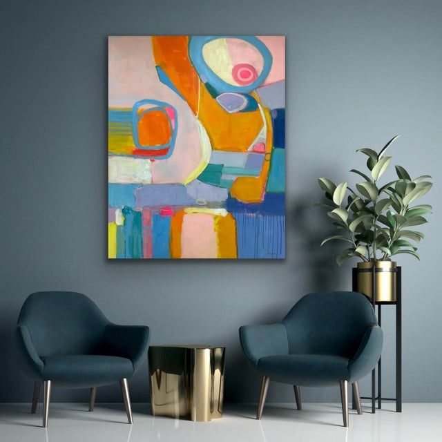 2020s Contemporary Abstract Modern Original Oil Painting For Sale - Image 5 of 12