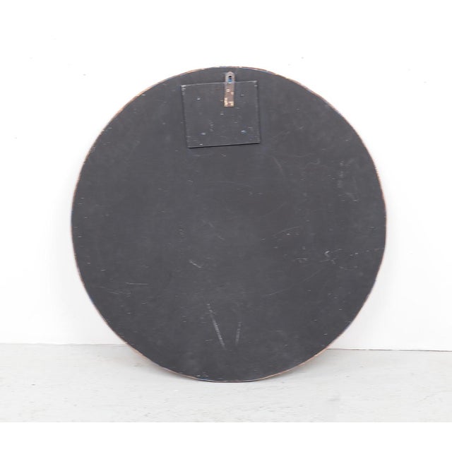 Blue Vintage Art Wall Panel with Glass, 1960s For Sale - Image 8 of 9